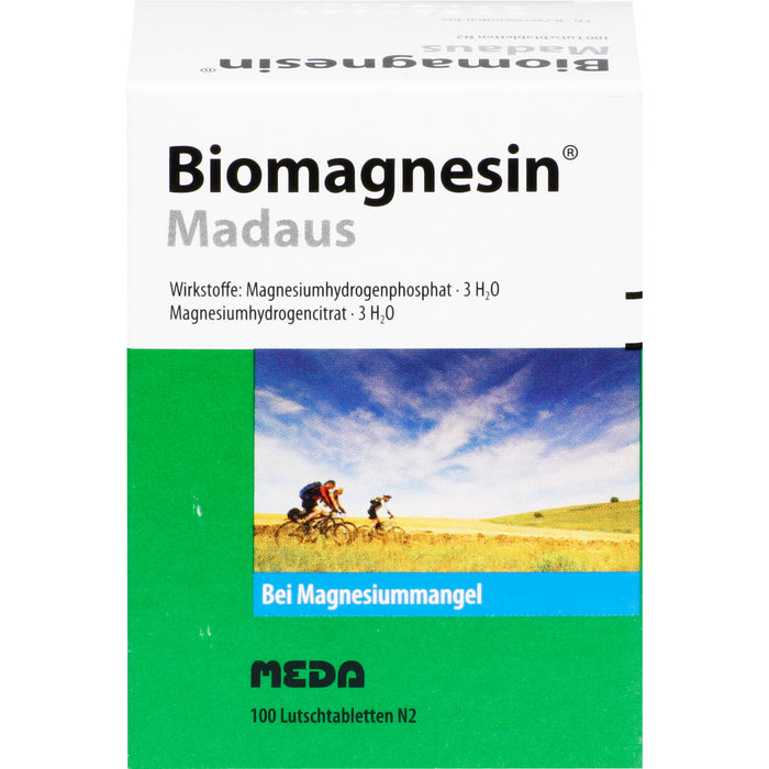 Biomagnesin Madaus Lutschtabletten bei Magnesiummangel, 100 pcs. Tablets