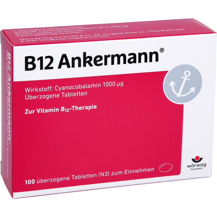 B12 Ankermann überzogene Tabletten, 100 pcs. Tablets