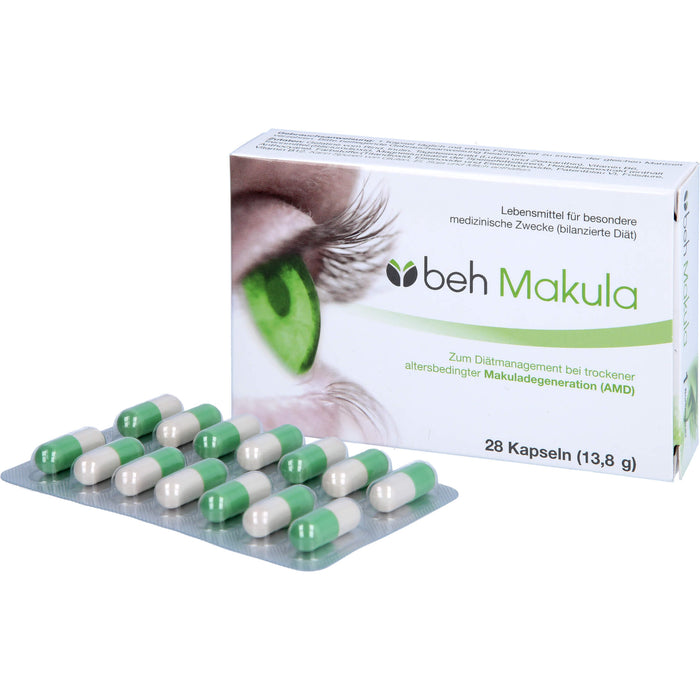 beh Makula Kapseln bei trockener, altersbedingter Makuladegeneration, 28 pcs. Capsules