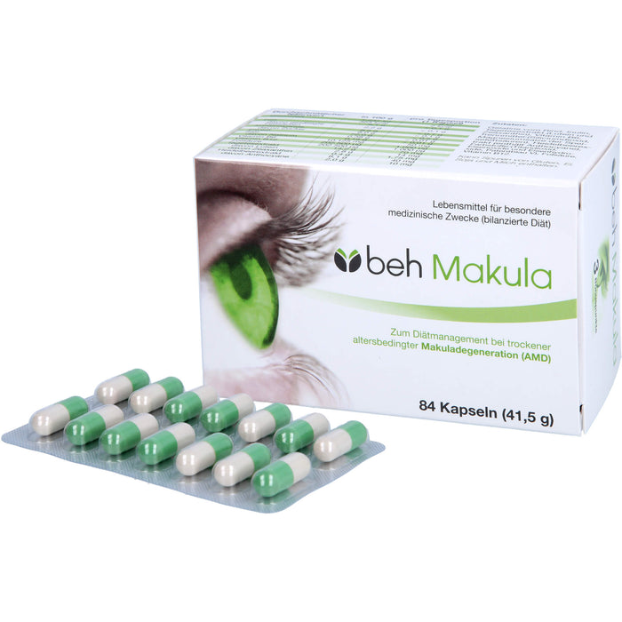 beh Makula Kapseln bei trockener, altersbedingter Makuladegeneration, 84 pcs. Capsules