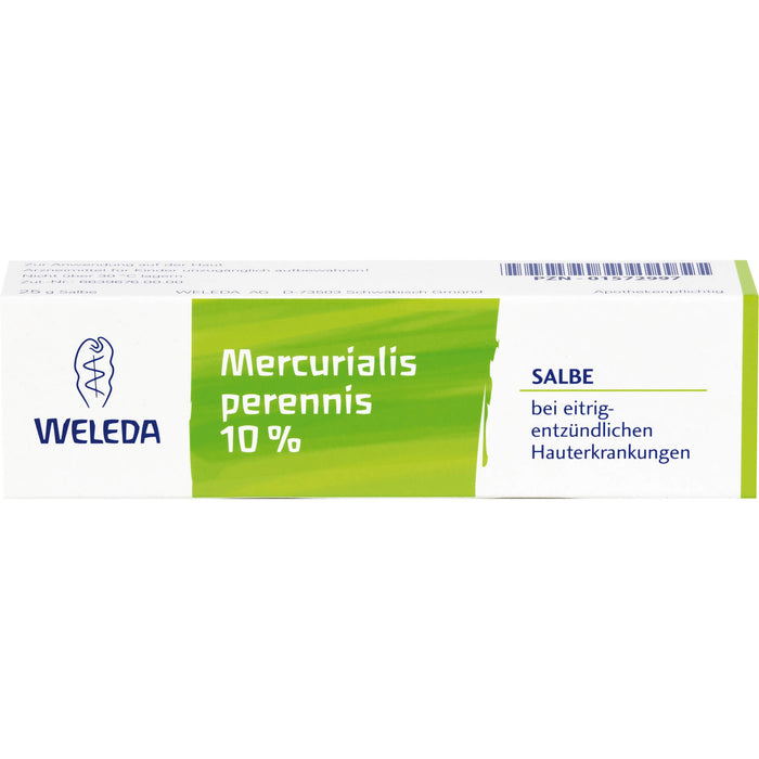 Weleda Mercurialis perennis 10 % Salbe bei eitrig-entzündlichen Hauterkrankungen, 25 g Salbe