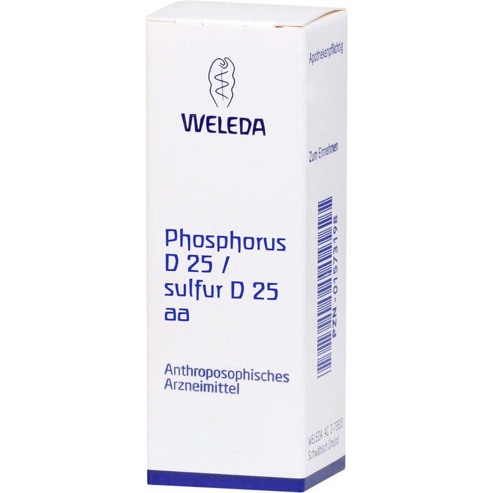 Phosphorus D25/Sulfur D25 Weleda Dil., 20 ml MIS