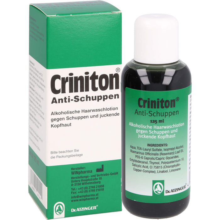 Criniton Anti-Schuppen Haarwaschlotion, 125 ml Solution