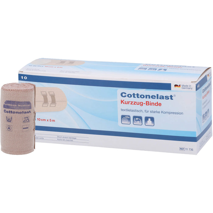 Cottonelast Kurzzugbinden 10 cm x 5 m, 10 pc Bandage