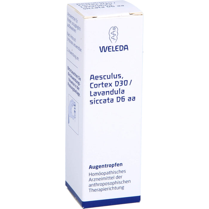 WELEDA Aesculus Cortex D 30 / Lavandula siccata D 6 aa Augentropfen, 10 ml Lösung