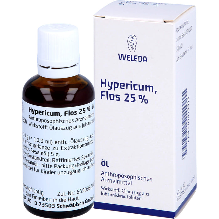 WELEDA Hypericum, Flos 25 % Öl, 50 ml Huile