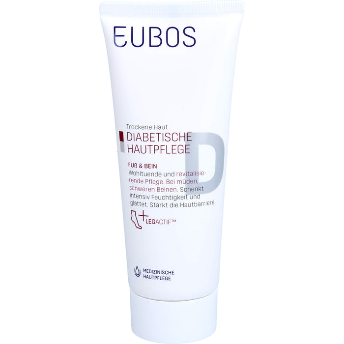 EUBOS Diabetische Haut Pflege Fuß + Bein, 100 ml Creme