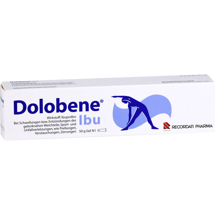 Dolobene Ibu Gel bei Schwellungen bzw. Entzündungen der gelenknahen Weichteile sowie Prellungen, Verstauchungen und Zerrungen, 50 g Gel