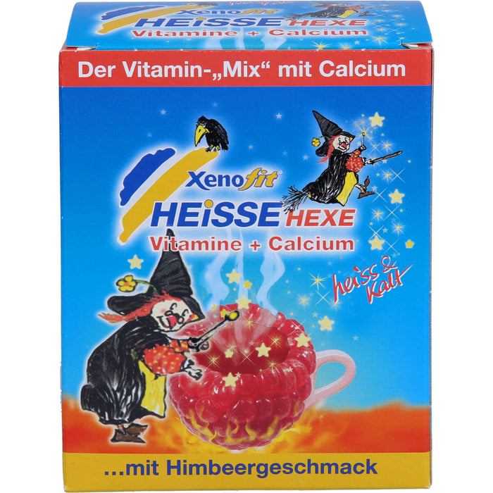 Xenofit Heiße Hexe Vitamine + Calcium Pulver mit Himbeergeschmack, 10 pc Sachets