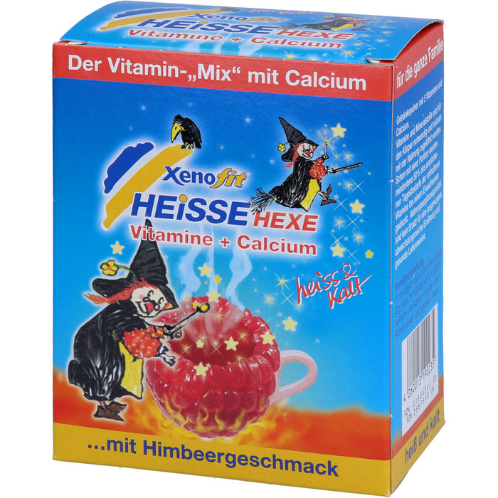 Xenofit Heiße Hexe Vitamine + Calcium Pulver mit Himbeergeschmack, 10 pc Sachets