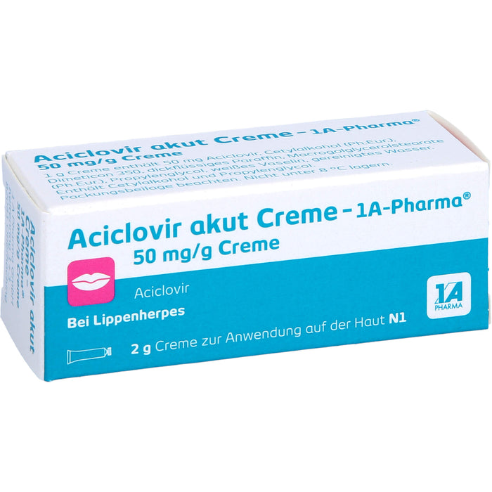 Aciclovir akut Creme - 1A Pharma, 2 g Crème