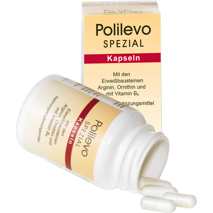 Polilevo spezial Kapseln mit Arginin, Ornithin und Vitamin B6, 60 pcs. Capsules