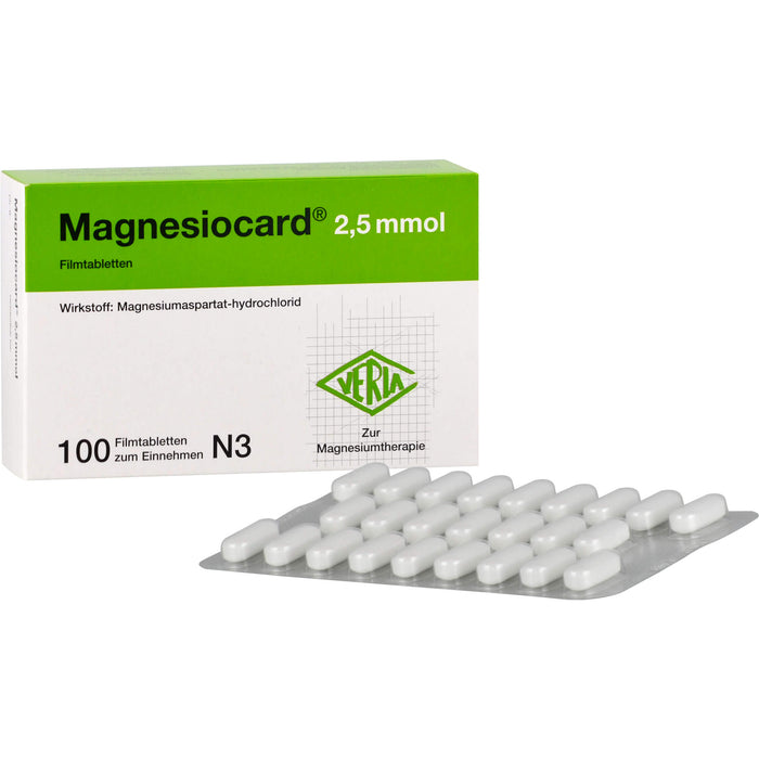 Magnesiocard 2,5 mmol Filmtabletten, 100 pc Tablettes