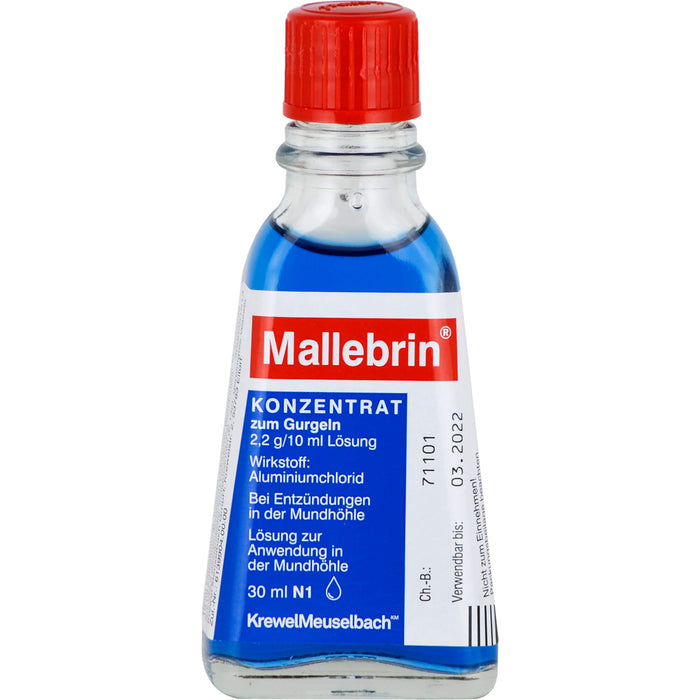 Mallebrin Konzentrat zum Gurgeln, 30 ml Lösung