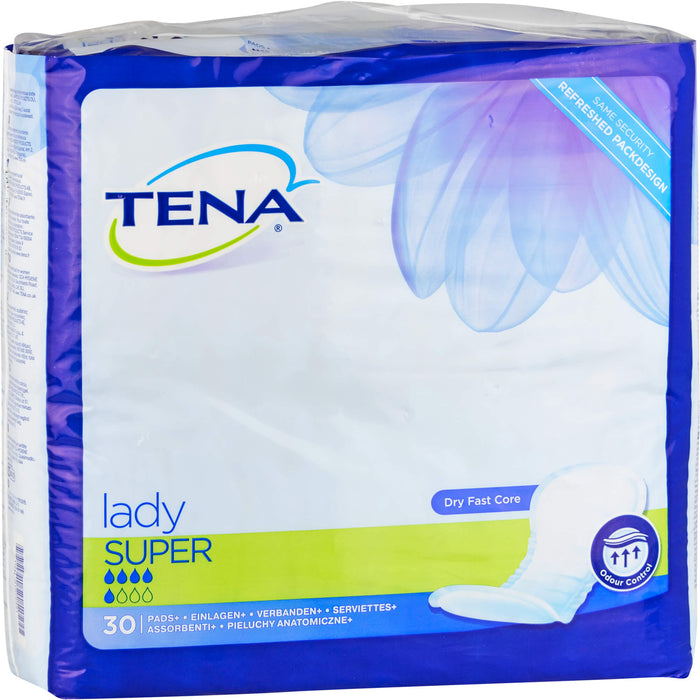 TENA Lady Super Einlagen, 30 pc Dépôts