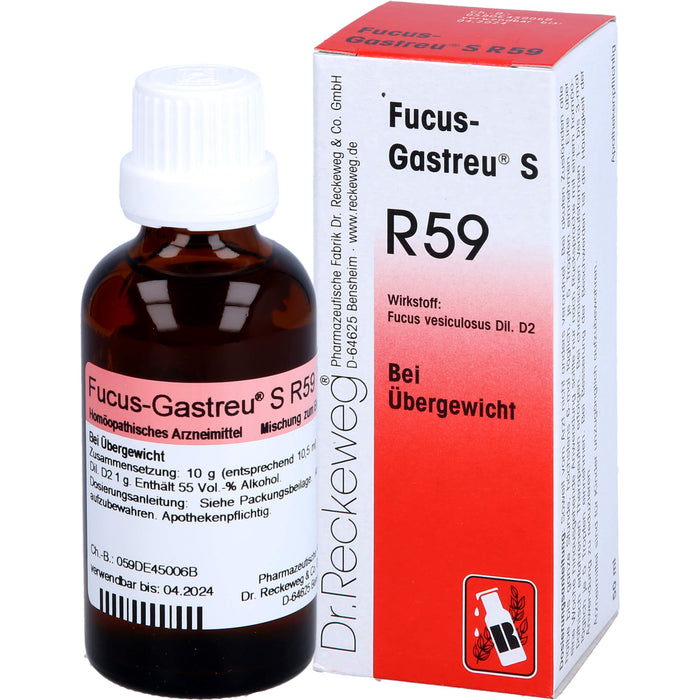 Dr. Reckeweg Fucus-Gastreu S R59 Tropfen bei Übergewicht, 50 ml Lösung