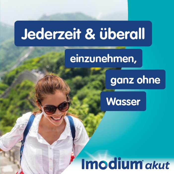 Imodium akut lingual Schmelztabletten bei akutem Durchfall, 6 pcs. Tablets