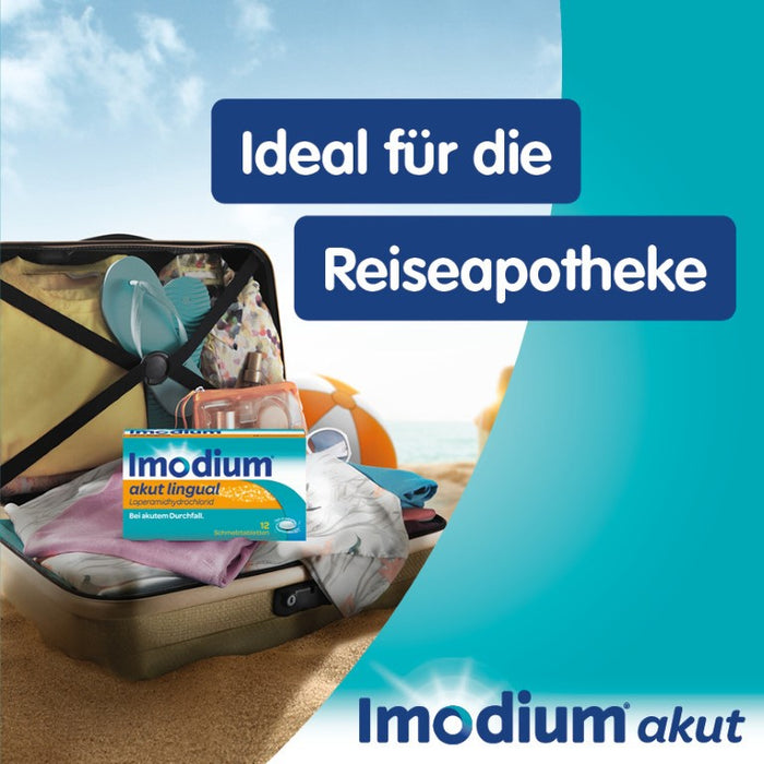 Imodium akut lingual Schmelztabletten bei akutem Durchfall, 6 pcs. Tablets