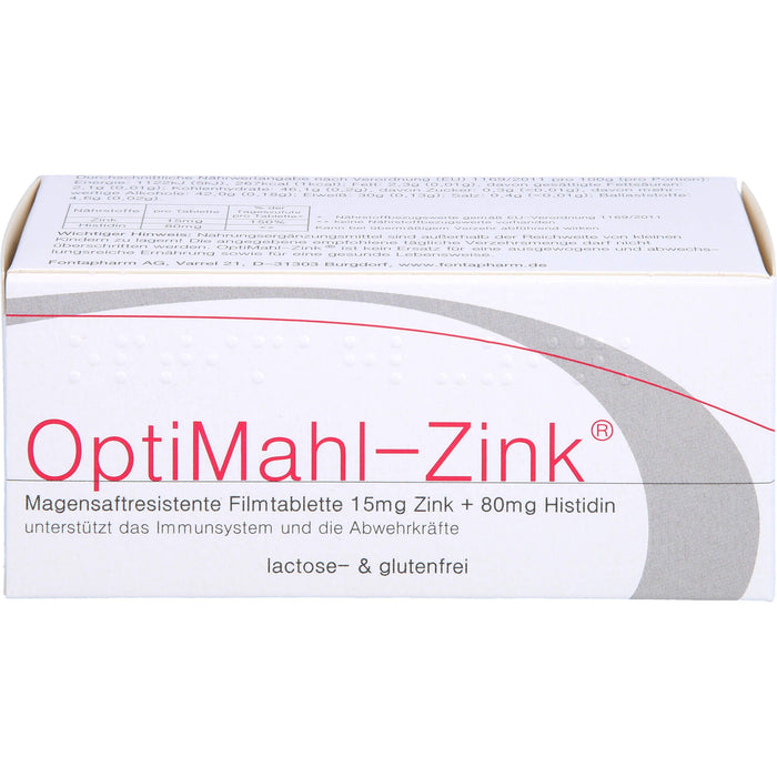 Optimahl Zink 15mg, 50 St TAB