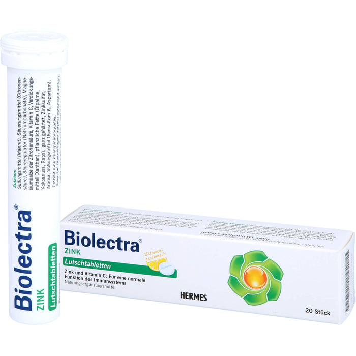 Biolectra Zink Lutschtabletten, 20 pc Tablettes