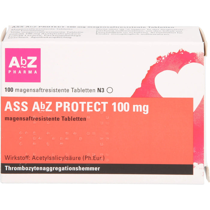 ASS AbZ Protect 100 mg Tabletten, 100 pc Tablettes