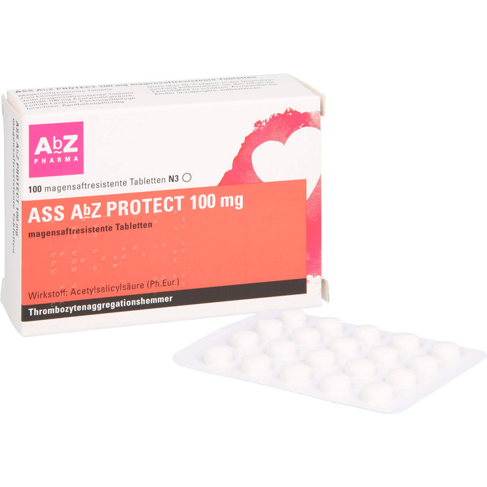 ASS AbZ Protect 100 mg Tabletten, 100 pc Tablettes