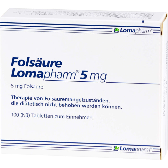 Folsäure Lomapharm 5 mg, 100 St TAB