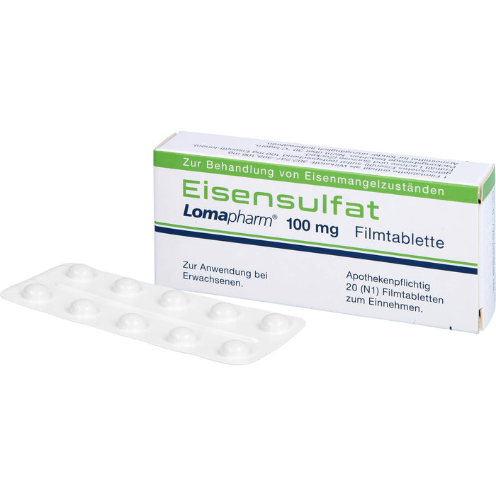 Eisensulfat Lomapharm 100 mg, 20 St FTA