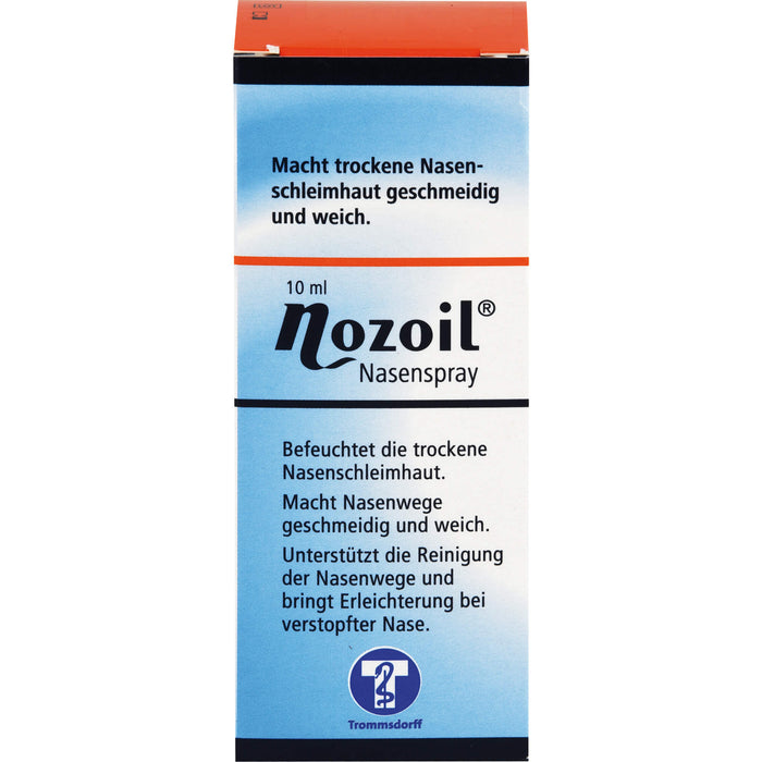 Nozoil Nasenspray befeuchtet die trockene Nasenschleimhaut, 10 ml Solution