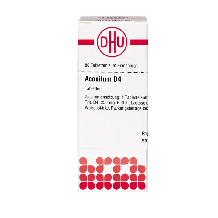 Aconitum D4 DHU Tabletten, 80 St. Tabletten