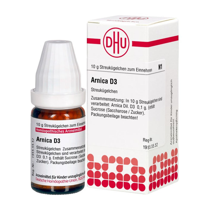 DHU Arnica D3 Streukügelchen, 10 g Globuli