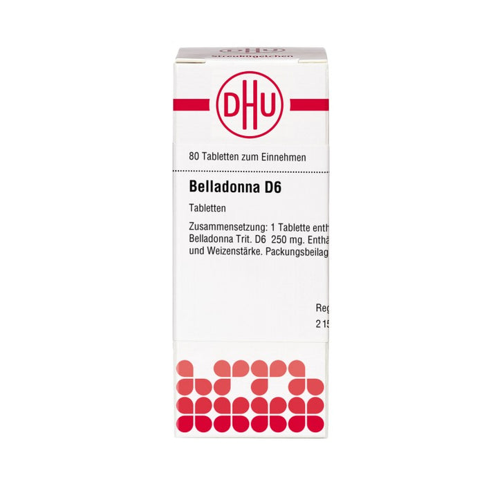 DHU Belladonna D 6 Tabletten, 80 pc Tablettes