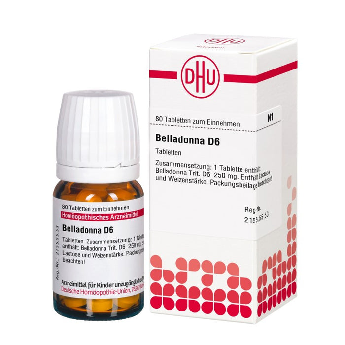 Belladonna D6 DHU Tabletten, 80 St. Tabletten