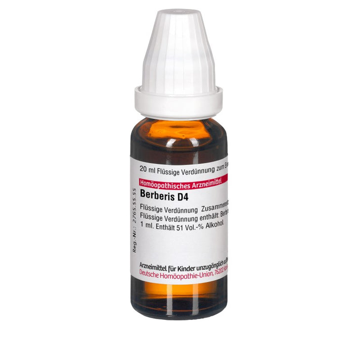 DHU Berberis D4 Dilution, 20 ml Lösung