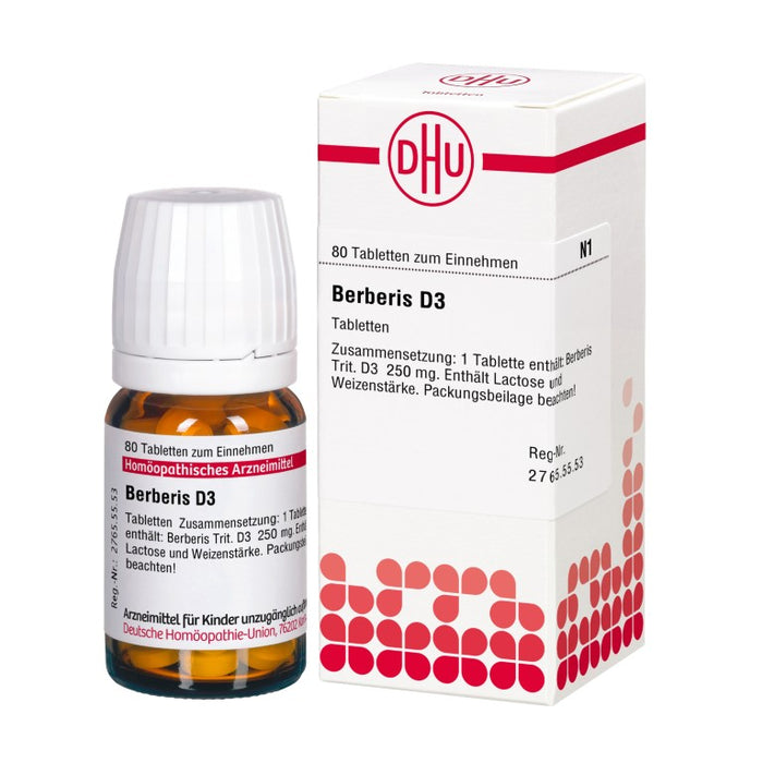 DHU Berberis D3 Tabletten, 80 St. Tabletten