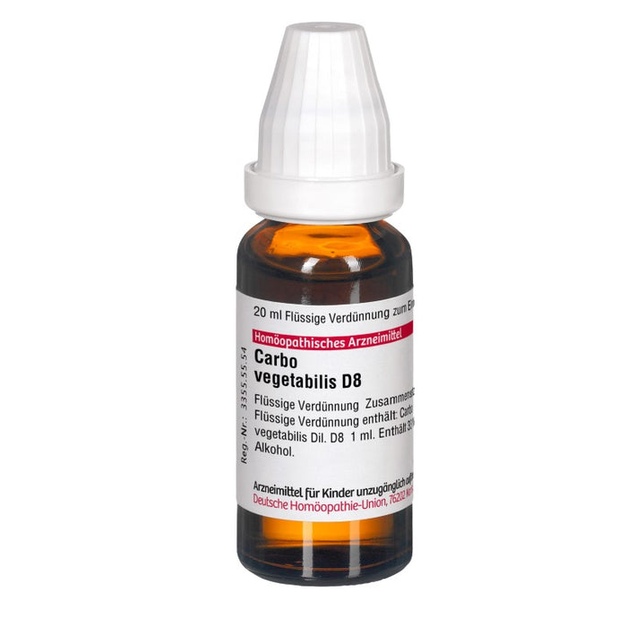 DHU Carbo vegetabilis D8 Dilution, 20 ml Lösung