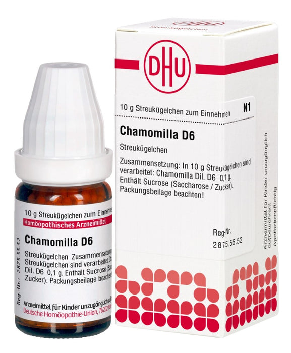 DHU Chamomilla D6 Streukügelchen, 10 g Globuli