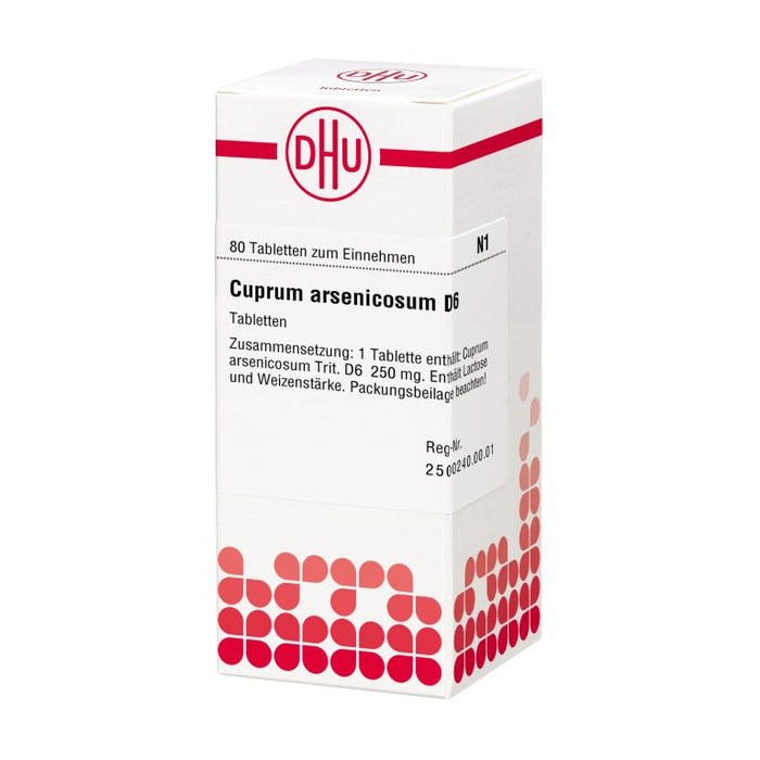 DHU Cuprum arsenicosum D6 Tabletten, 80 pcs. Tablets