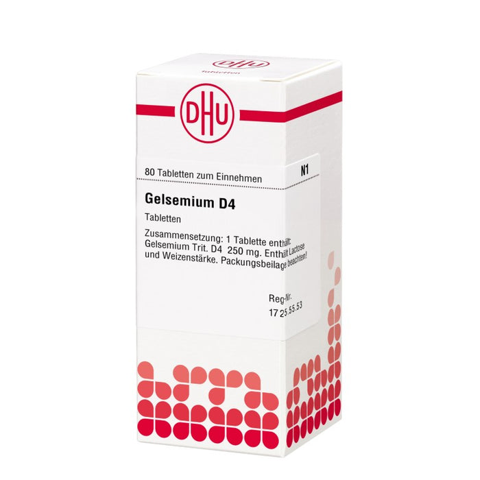 DHU Gelsemium D4 Tabletten, 80 pcs. Tablets