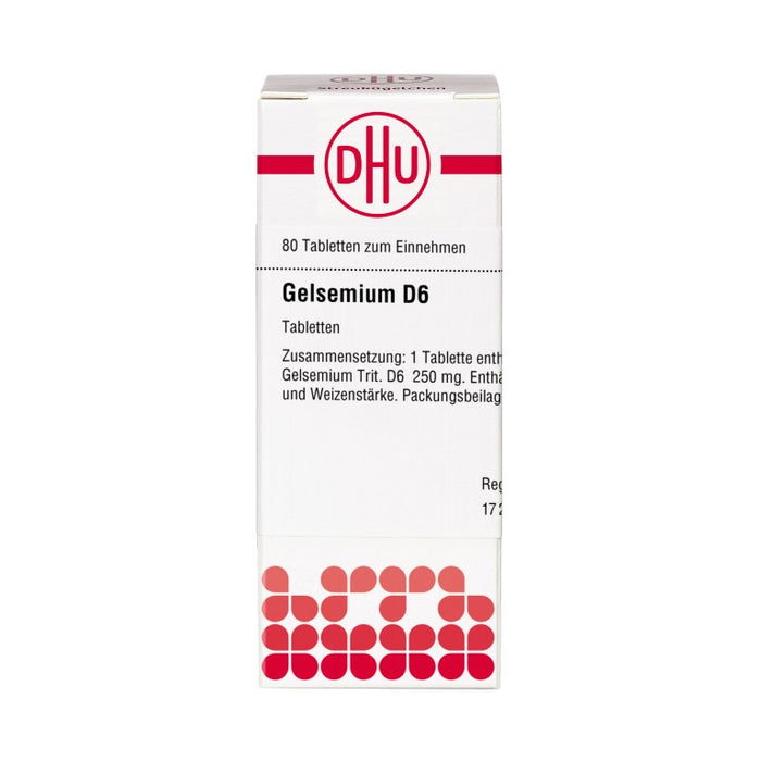 DHU Gelsemium D6 Tabletten, 80 pc Tablettes