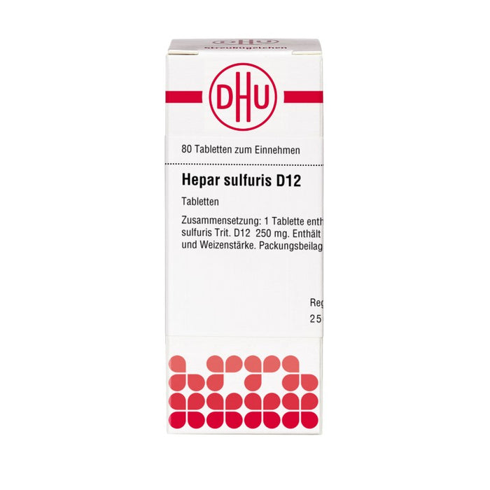 DHU Hepar sulfuris D12 Tabletten, 80 pcs. Tablets