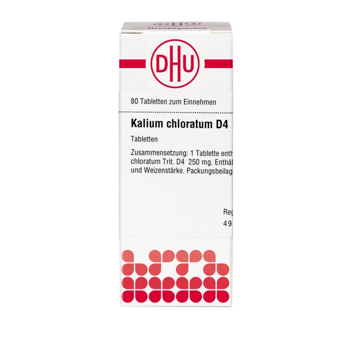 DHU Kalium chloratum D 4 Tabletten, 80 pc Tablettes