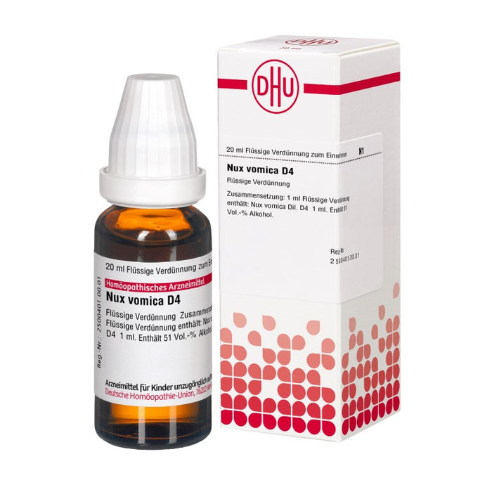 DHU Nux vomica D4 Dilution, 20 ml Lösung