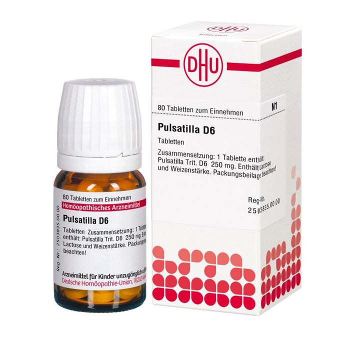 DHU Pulsatilla D6 Tabletten, 80 St. Tabletten