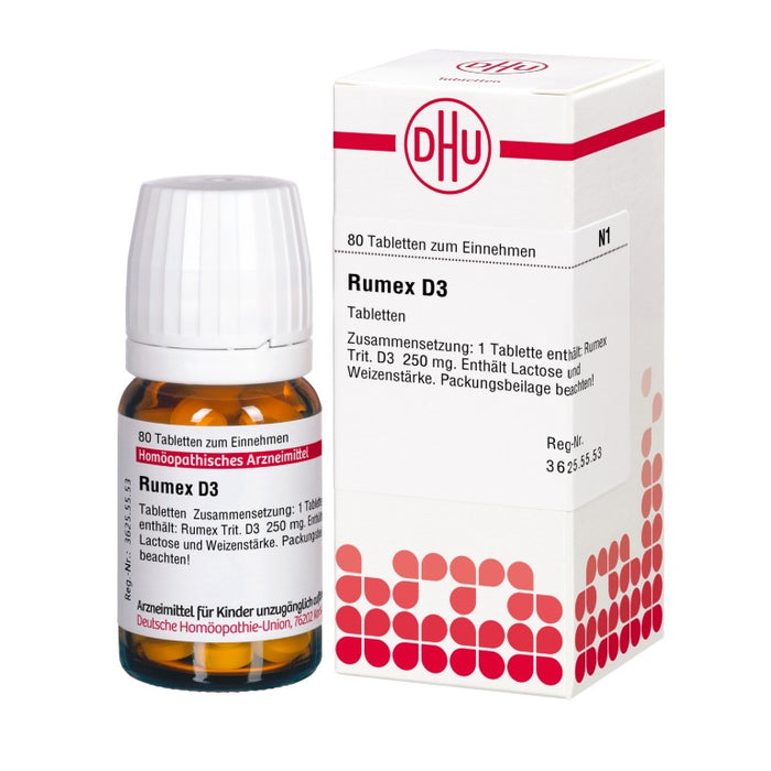 DHU Rumex D3 Tabletten, 80 pc Tablettes