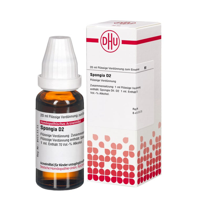 Spongia D2 DHU Dilution, 20 ml Lösung