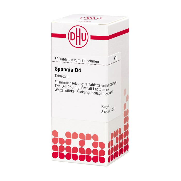 DHU Spongia D4 Tabletten, 80 pc Tablettes