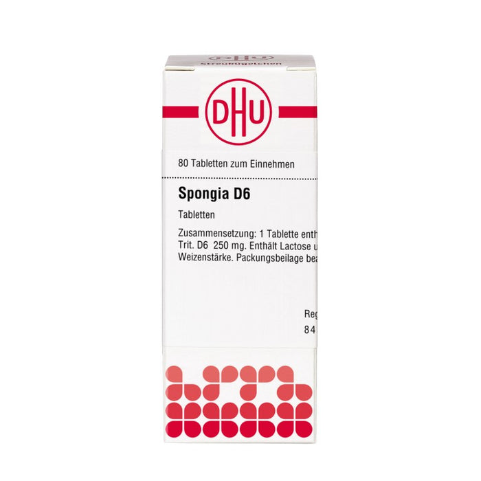 DHU Spongia D6 Tabletten, 80 St. Tabletten