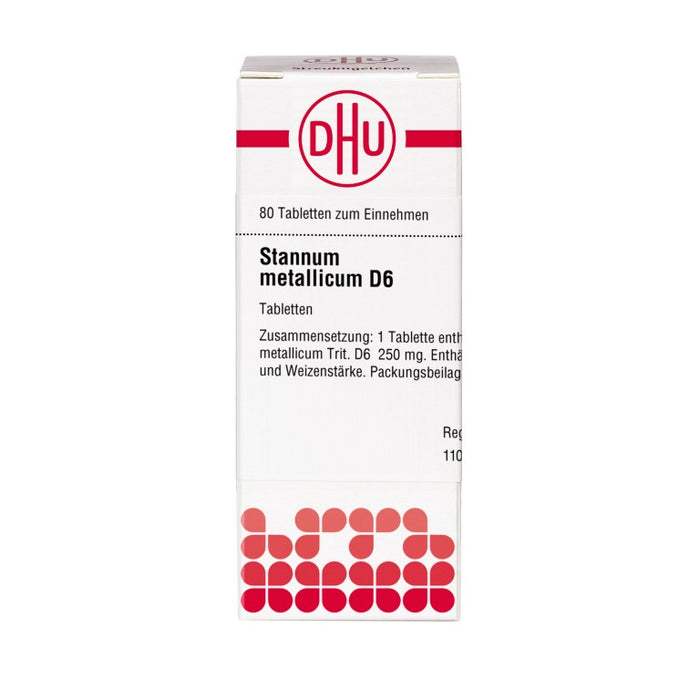 DHU Stannum metallicum D 6 Tabletten, 80 pc Tablettes