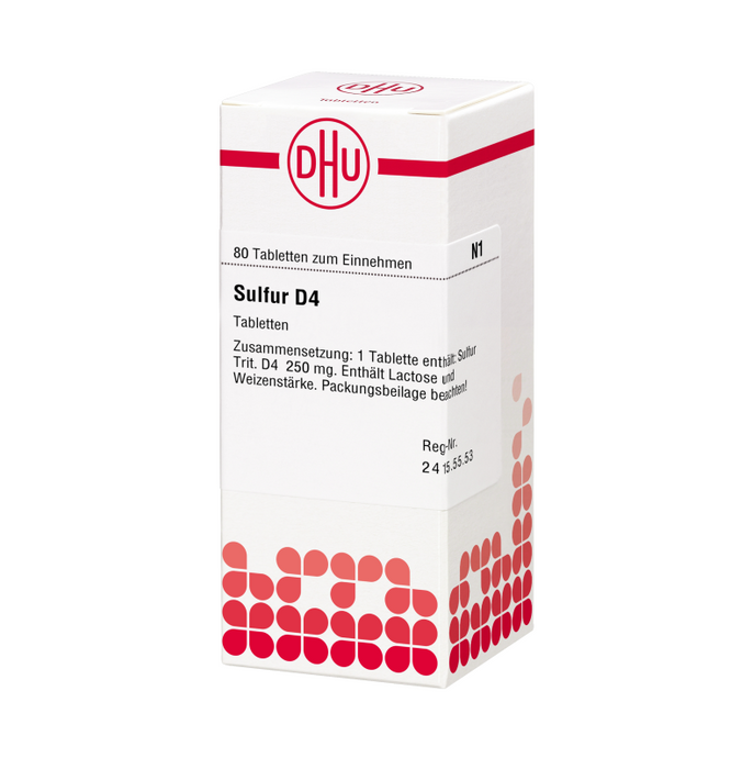 DHU Sulfur D4 Tabletten, 80 St. Tabletten